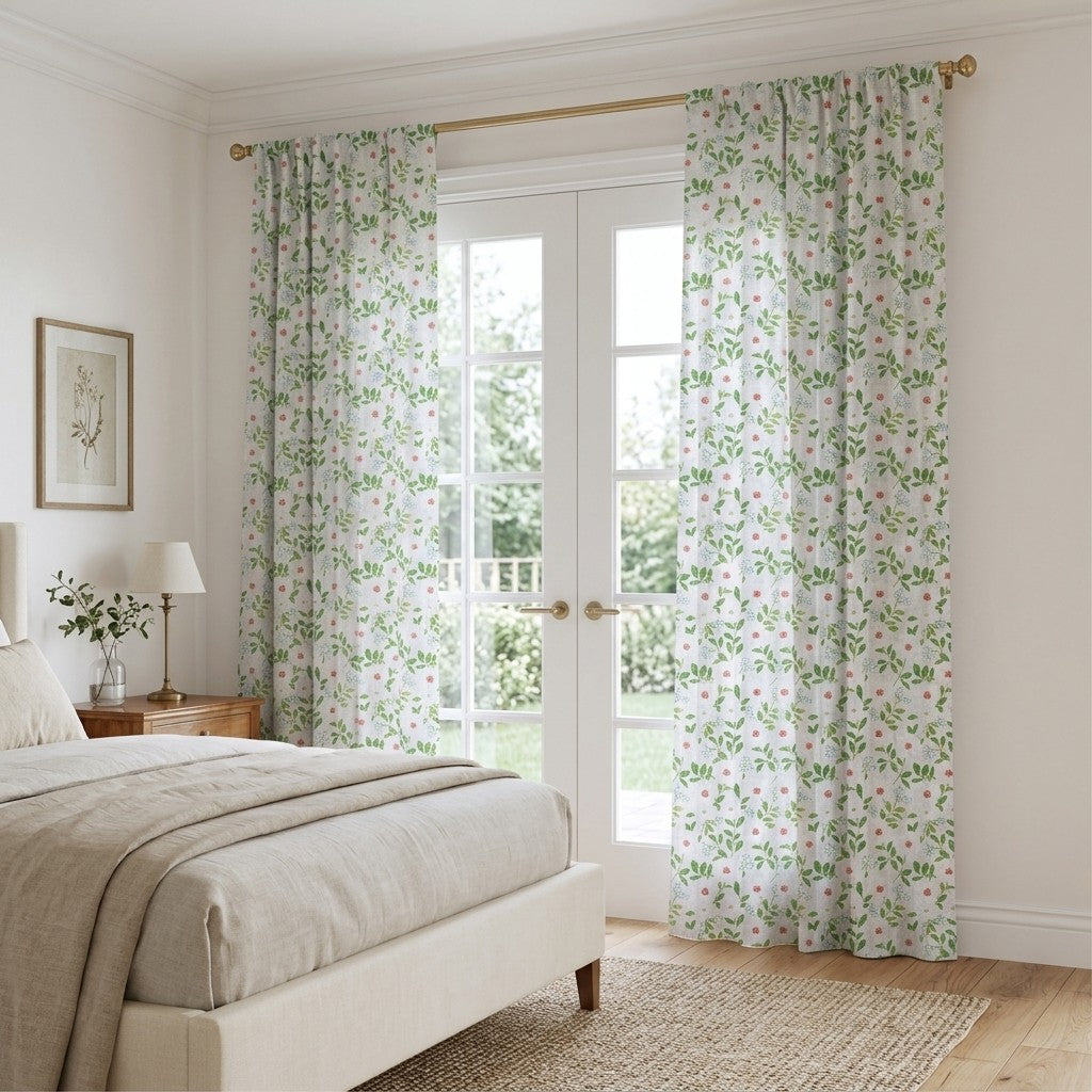 Belvoir Blooms - Curtain Panel - Serene Bedroom
