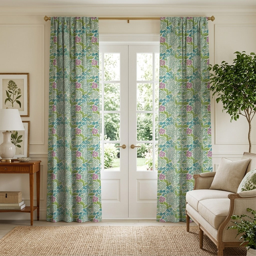 Soft Sketchbook - Curtain Panel - Sunroom