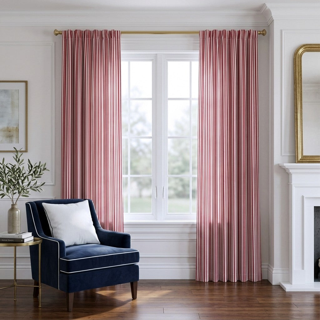 Belmond Stripes - Curtain Panel - Classic Living Room