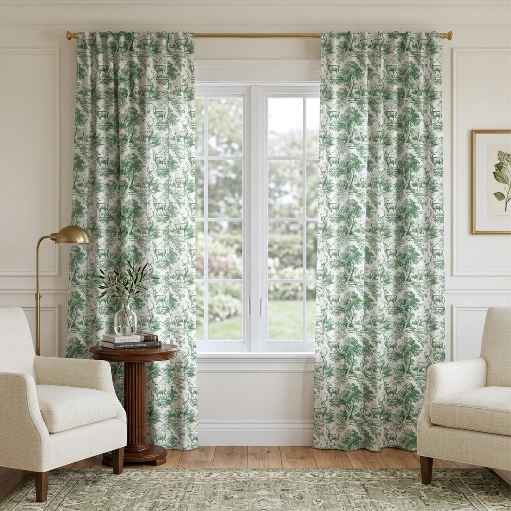 Bella Vista - Curtain Panel - Polished Sitting Room