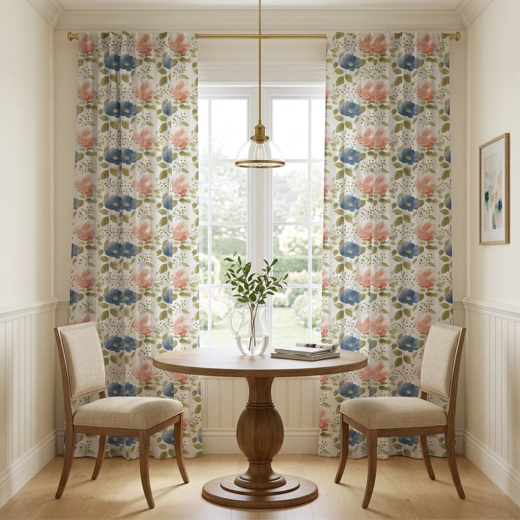 Lysara Blooms - Curtain Panel - Breakfast Nook