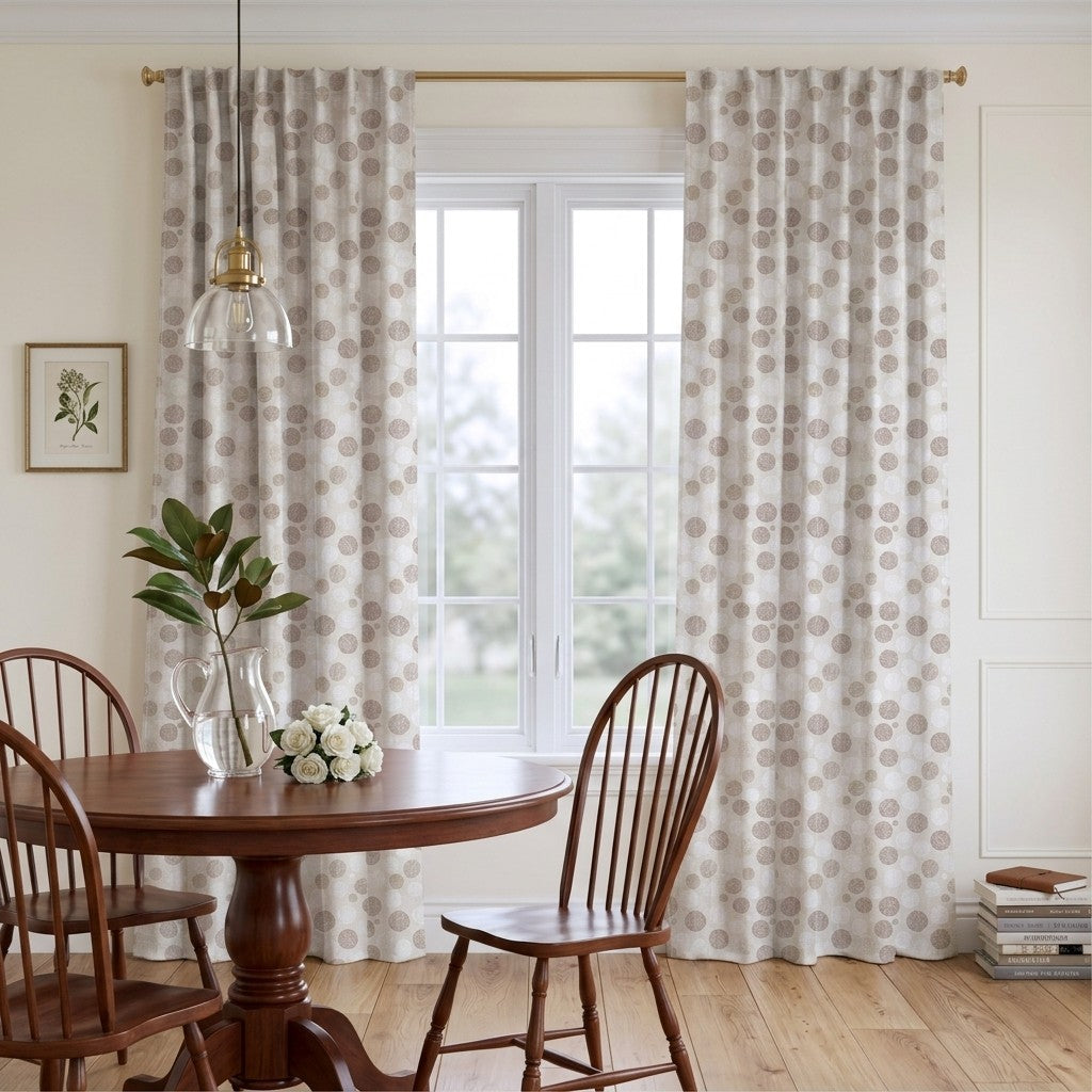 Caelan Dots - Curtain Panel - Breakfast Nook