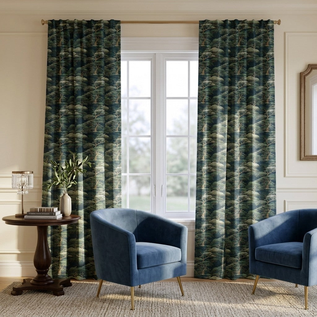 Cypress Grove - Curtain Panel - Polished Sitting Room