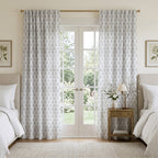 Lucara Damask - Curtain Panel - Serene Bedroom