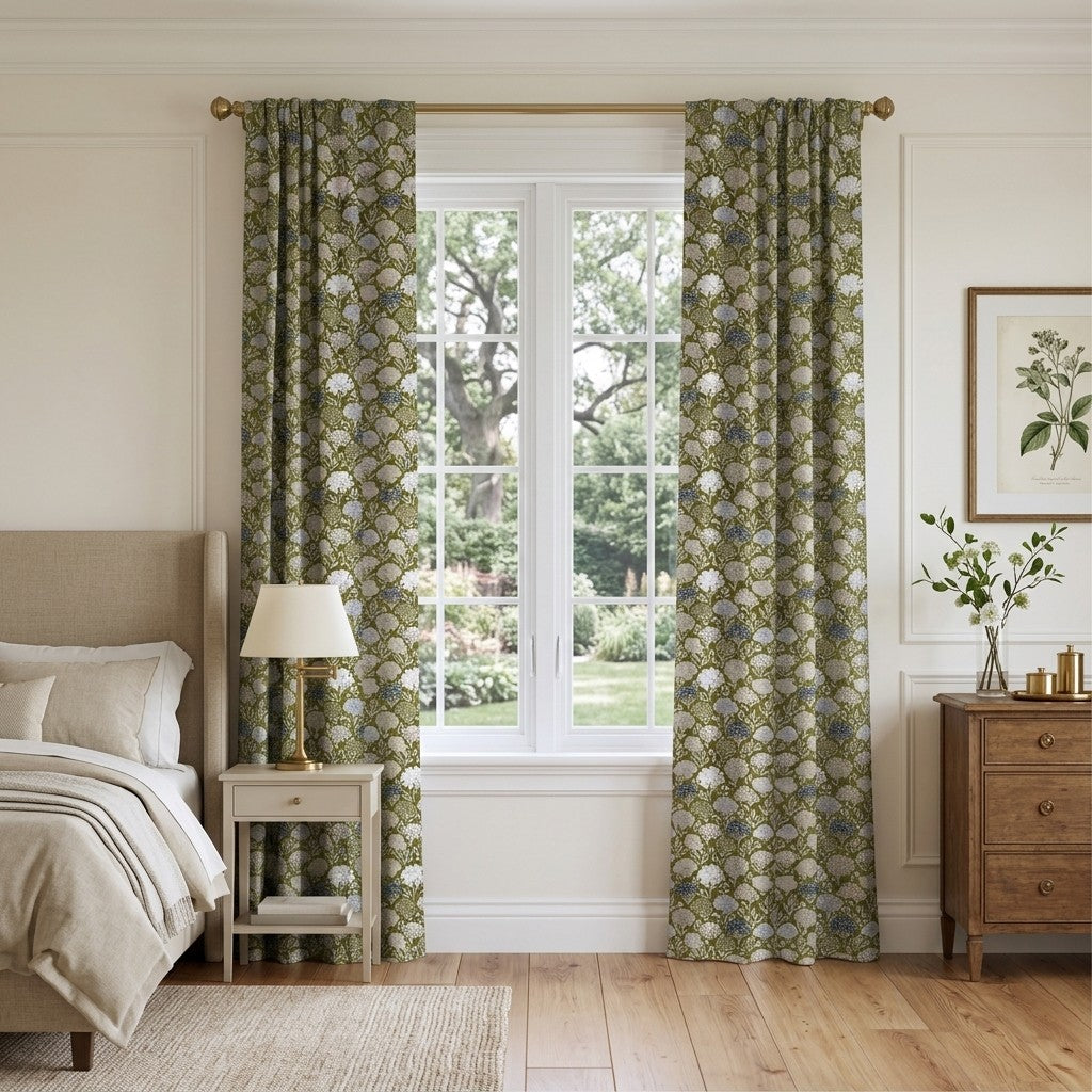 Penned Pippa - Curtain Panel - Serene Bedroom