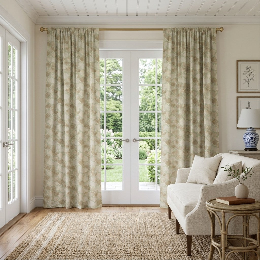 Twirling Petals - Curtain Panel - Sunroom