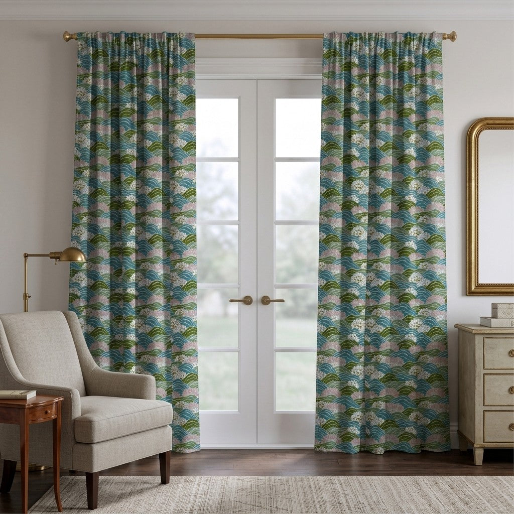 Bessie Hills - Curtain Panel - Polished Sitting Room