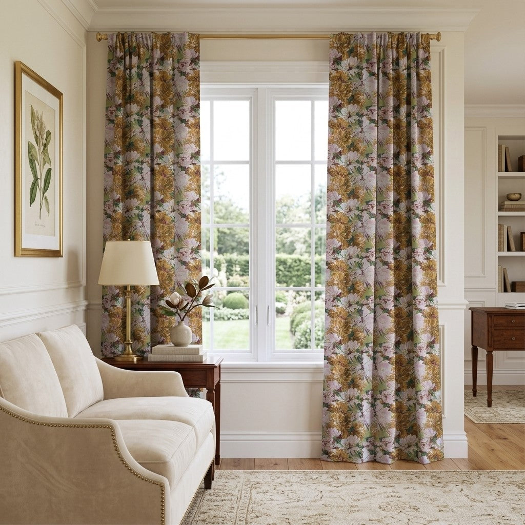 Pattern Heirloom Bloom - Curtain Panel - Classic Living Room