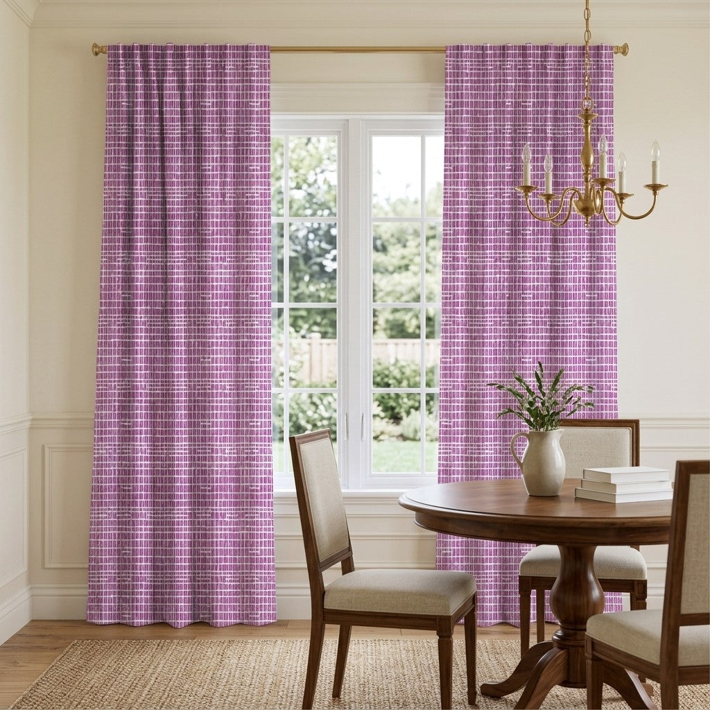 Catalina Plaid - Curtain Panel - Breakfast Nook