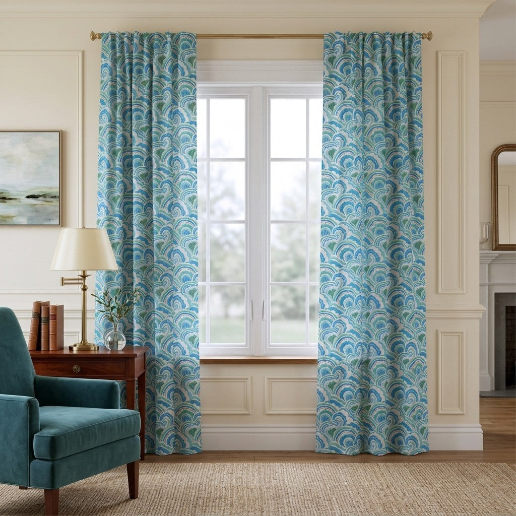 Compass Point - Curtain Panel - Polished Sitting Room