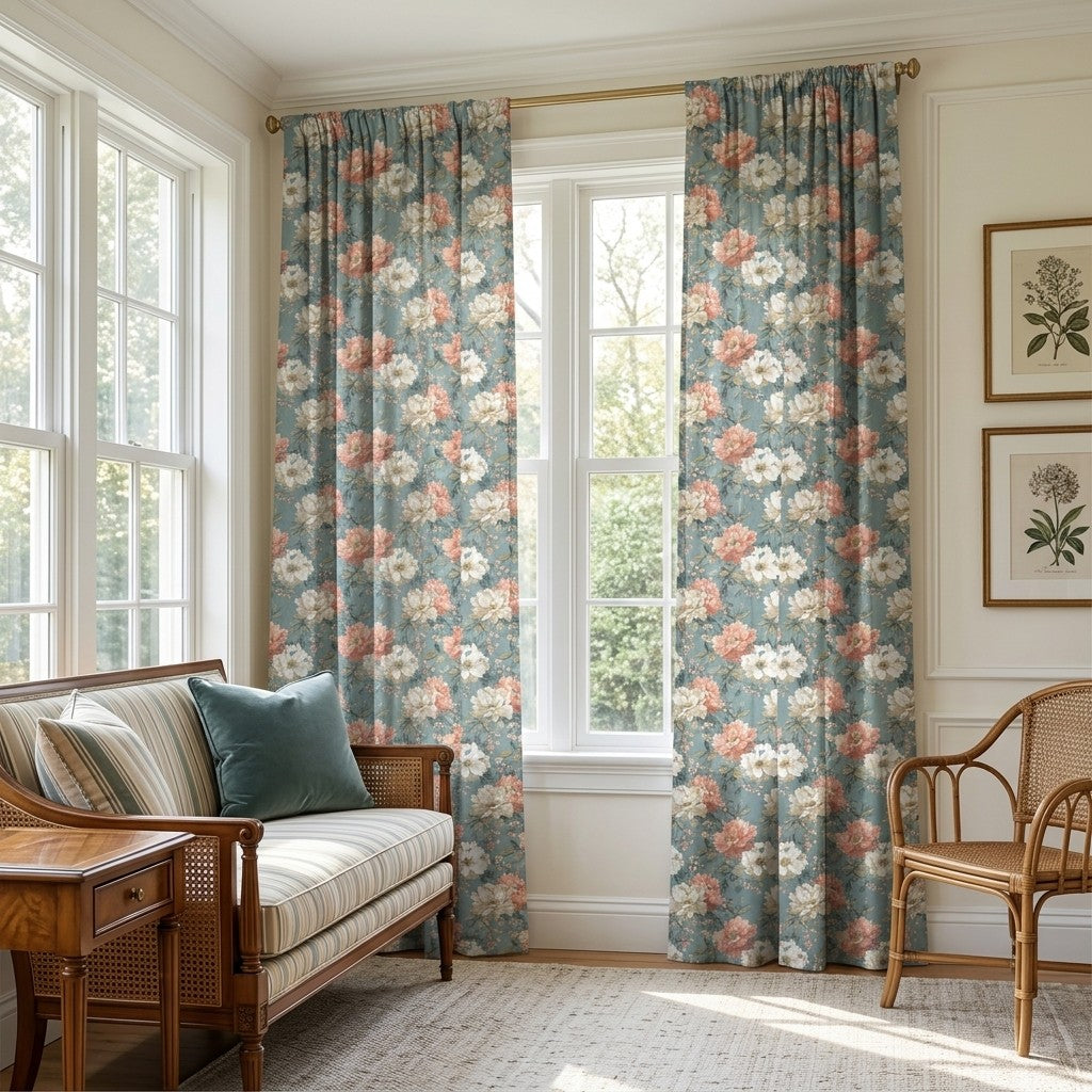 Lucetta Blossoms - Curtain Panel - Sunroom