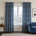 Charlotte Navy - Curtain Panel - Classic Living Room