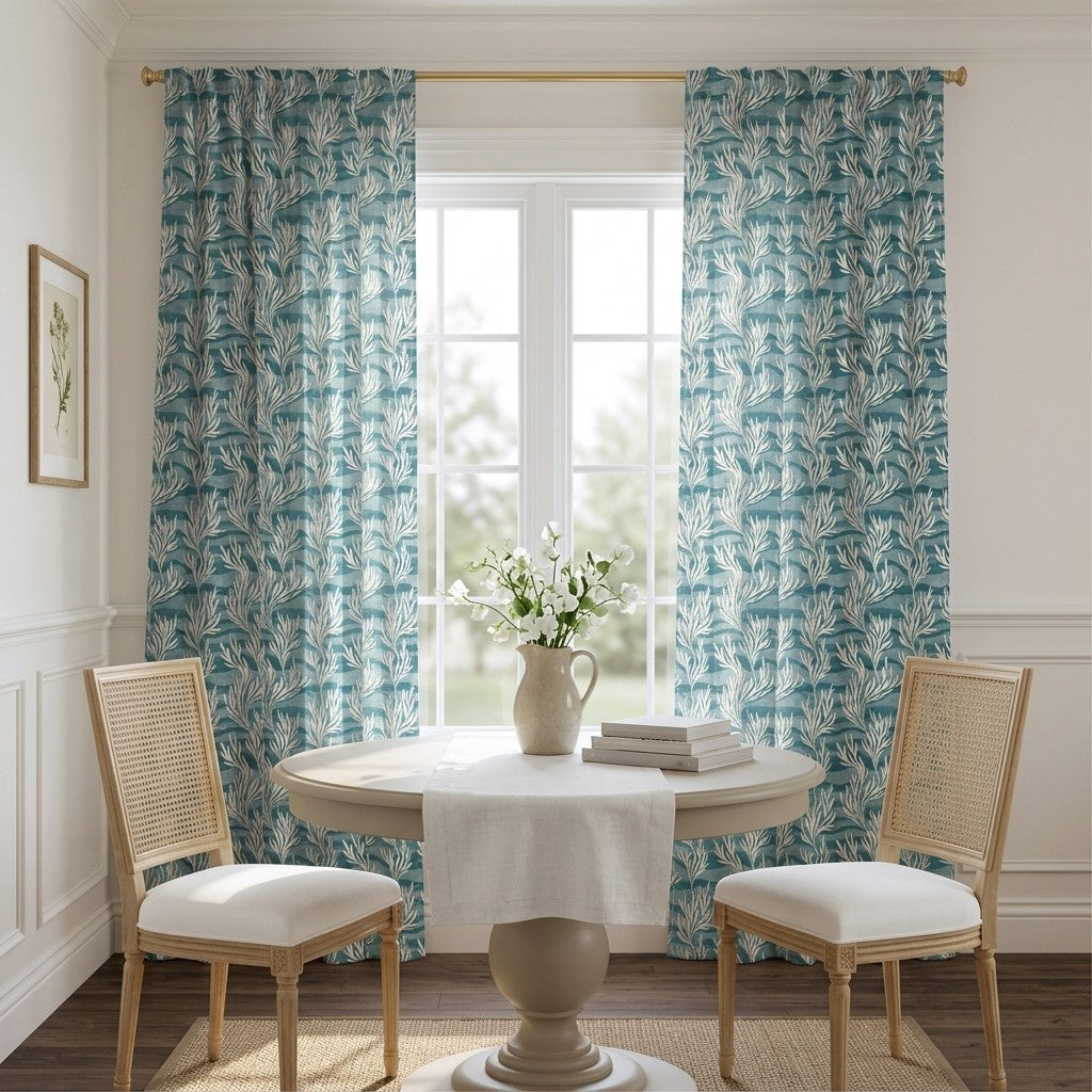 Callahan Coral - Curtain Panel - Breakfast Nook