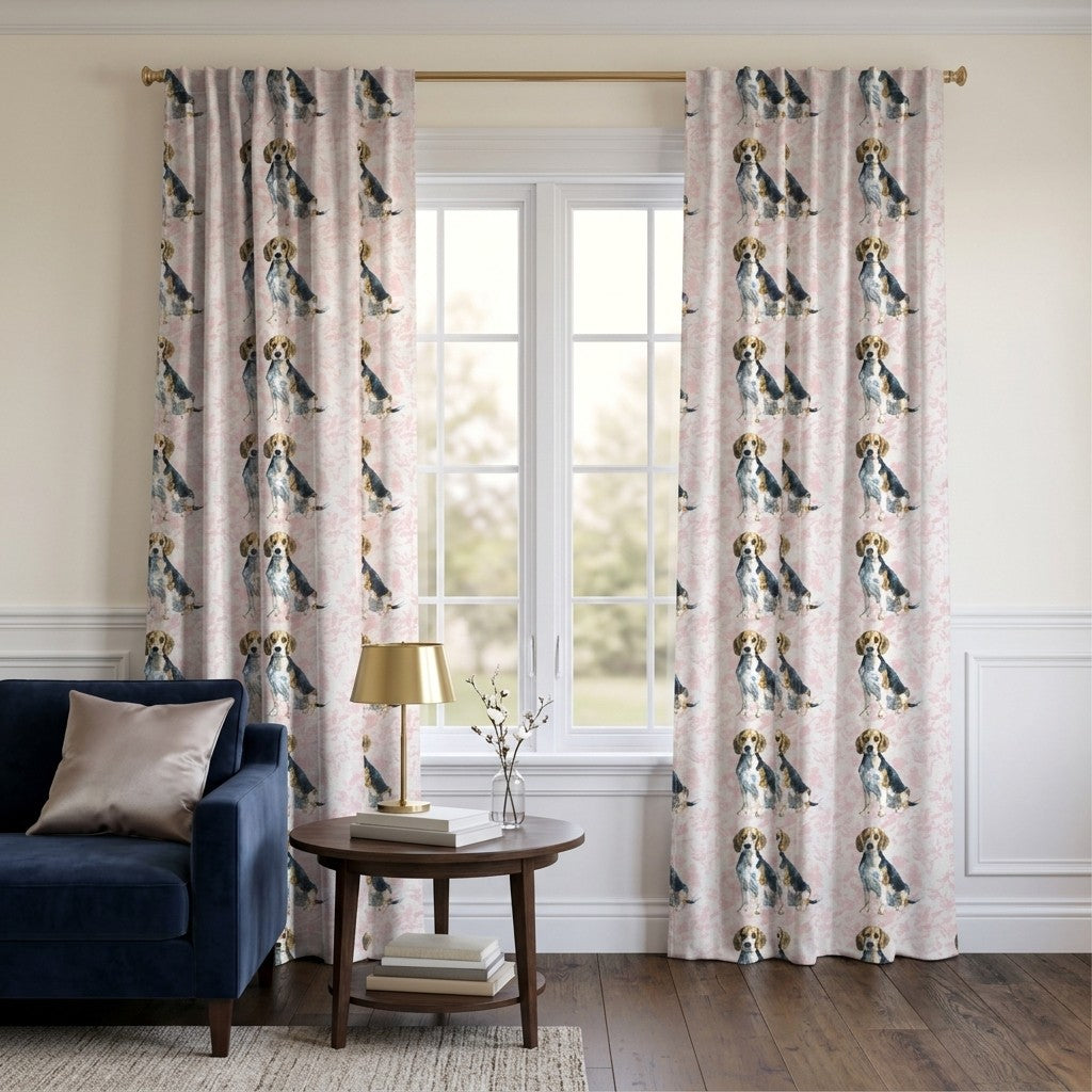 The Original Hound - Curtain Panel - Classic Living Room