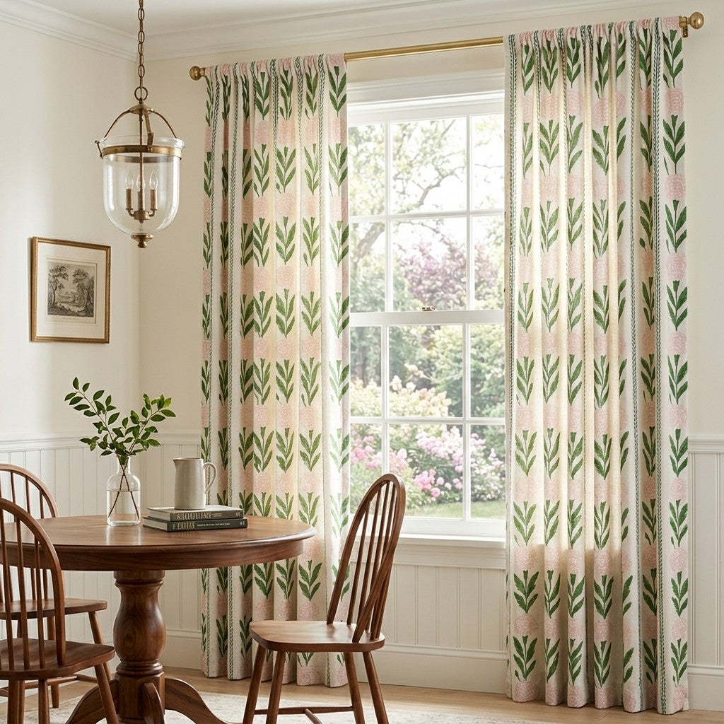 Bravion Blooms - Curtain Panel - Breakfast Nook