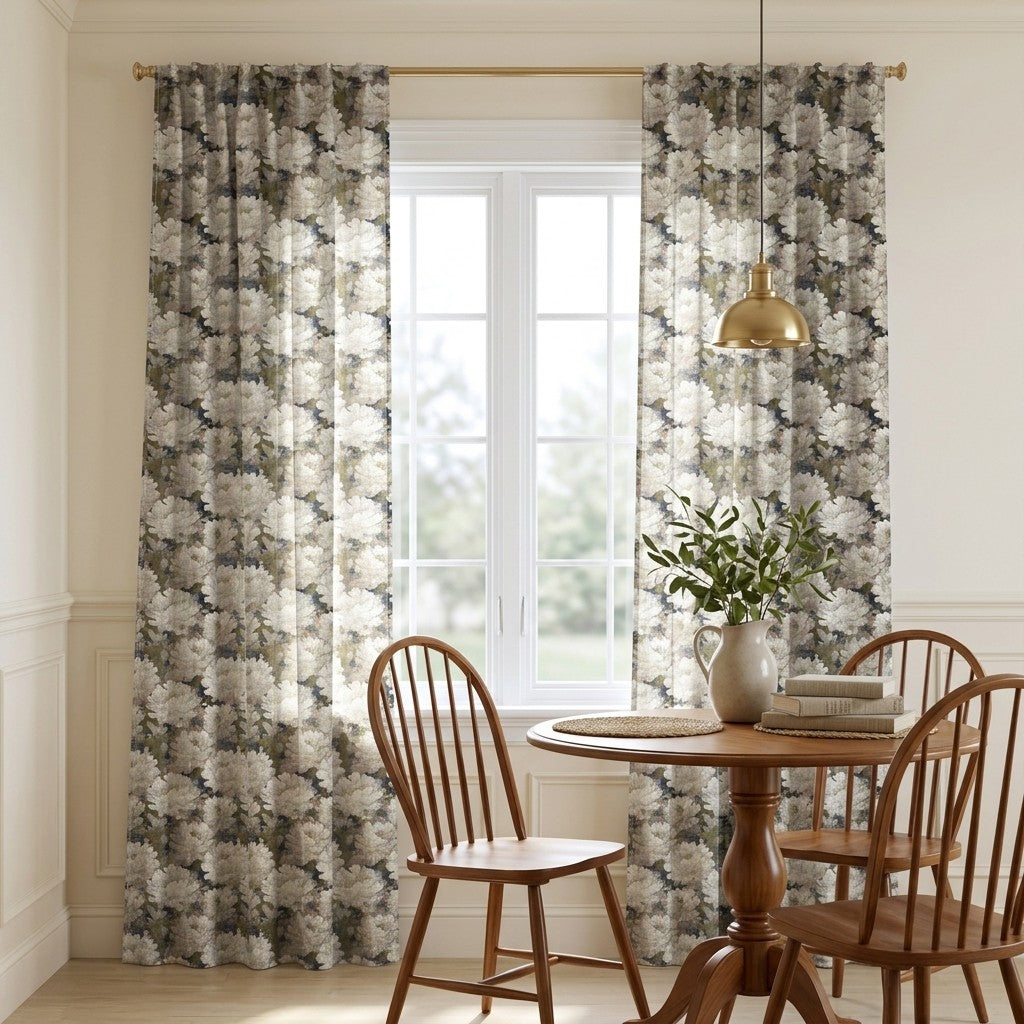 Petal Parade - Curtain Panel - Breakfast Nook