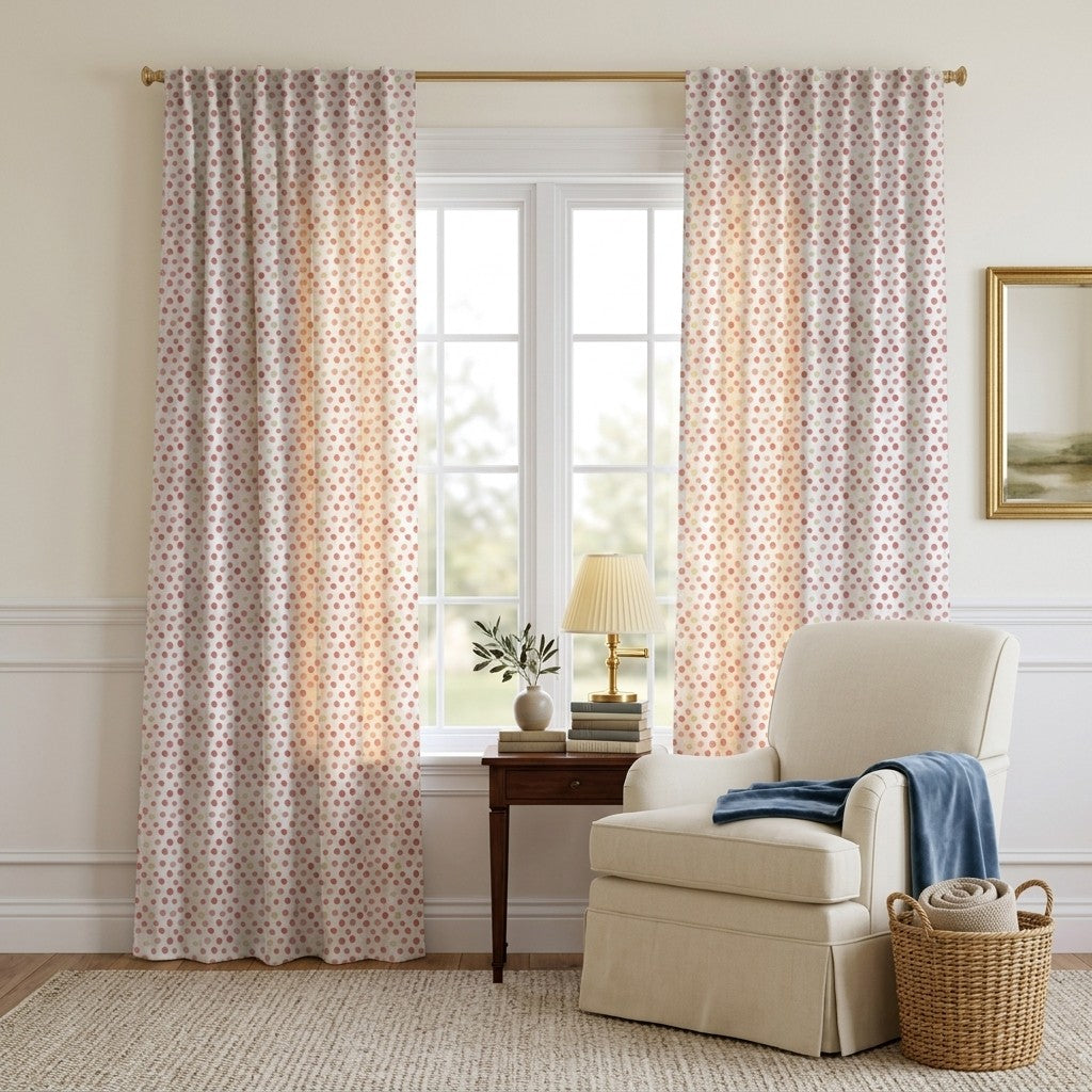 Bellona Dots - Curtain Panel - Reading Corner