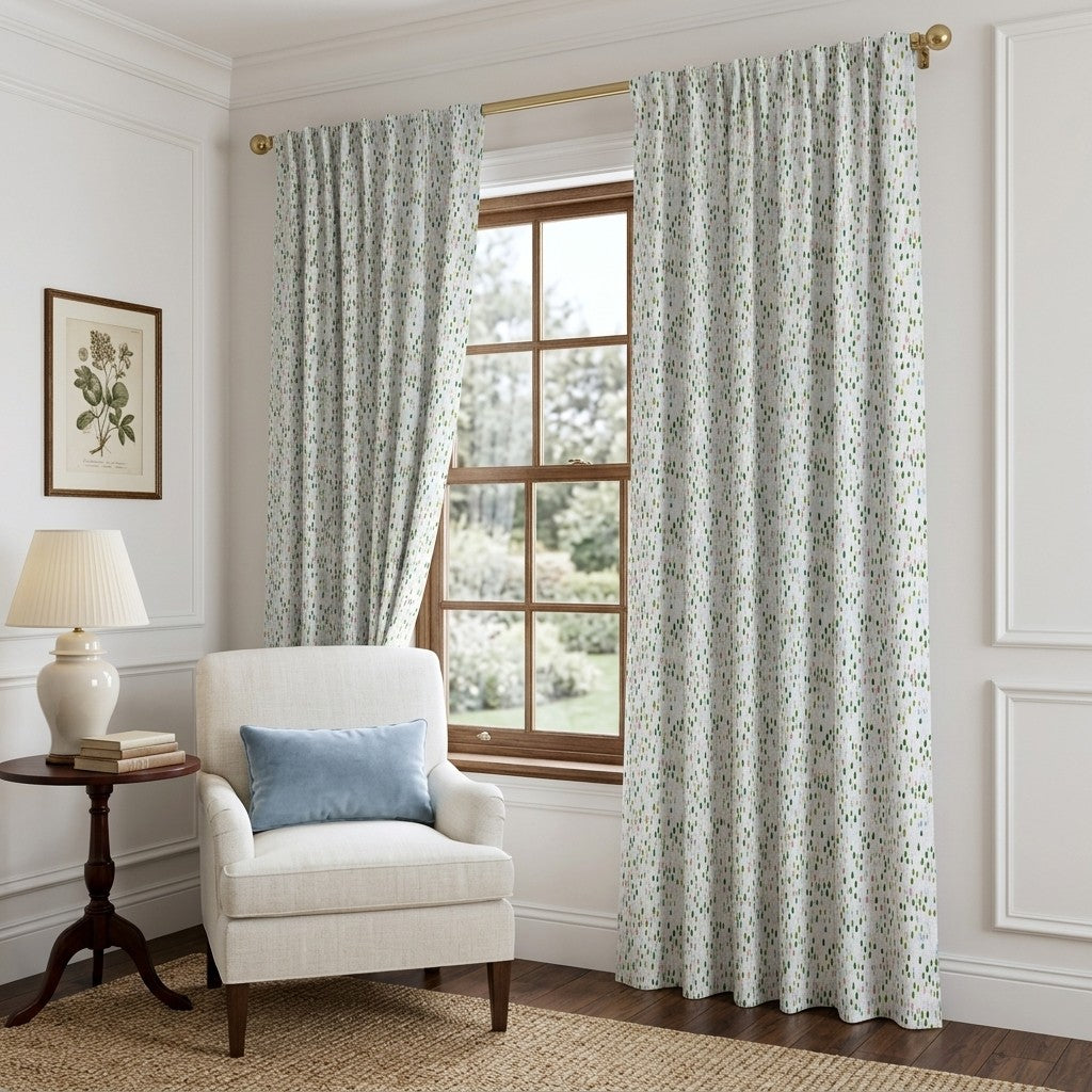 Brigham Raindrop - Curtain Panel - Reading Corner