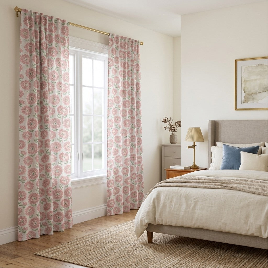 Brankenridge Blooms - Curtain Panel - Serene Bedroom