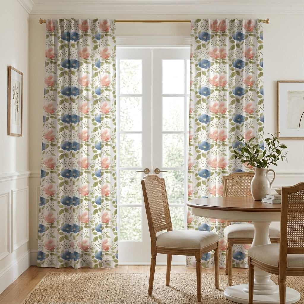 Lysara Blooms - Curtain Panel - Breakfast Nook