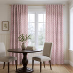 Lula Pink - Curtain Panel - Breakfast Nook