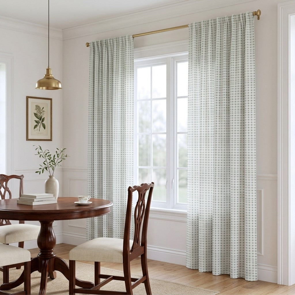 Fenleigh Plaid - Curtain Panel - Breakfast Nook