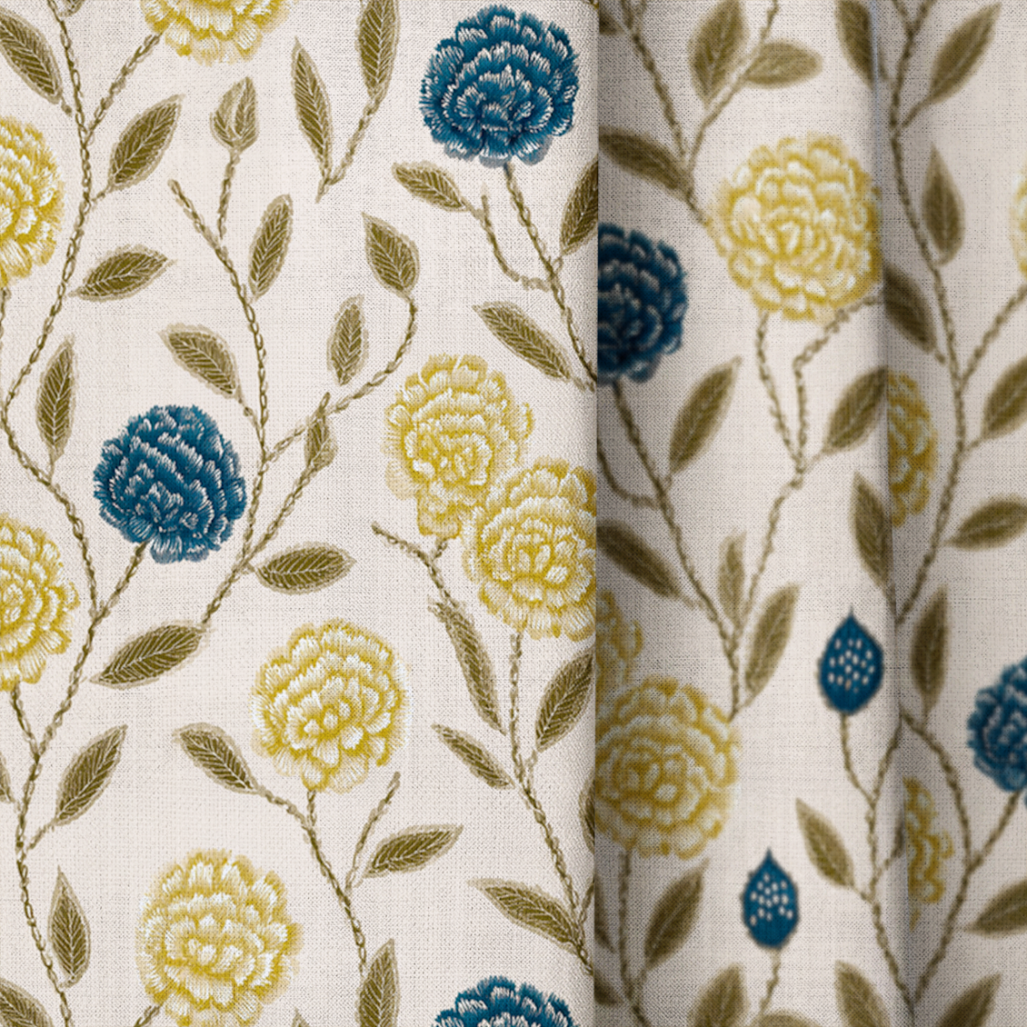 Beckett Blooms - Curtain Panel