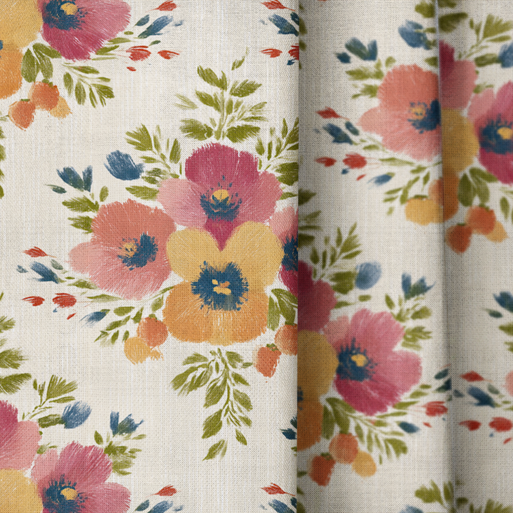 Aristea Bouquet - Curtain Panel