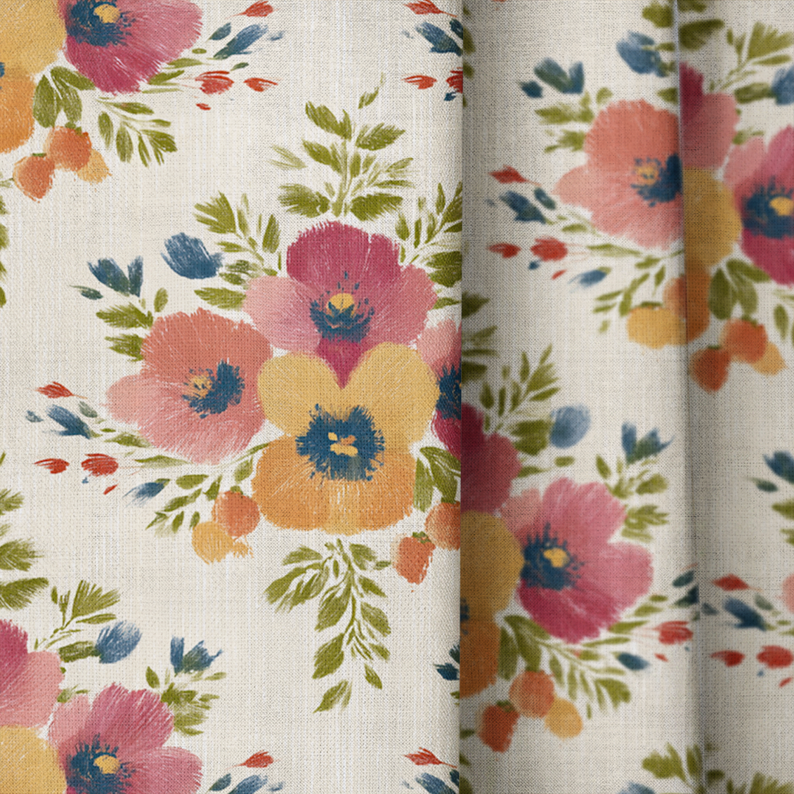Aristea Bouquet - Curtain Panel