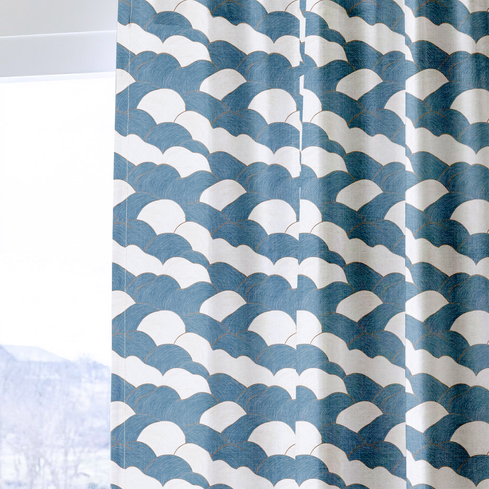 Atticus Clouds - Curtain Panel