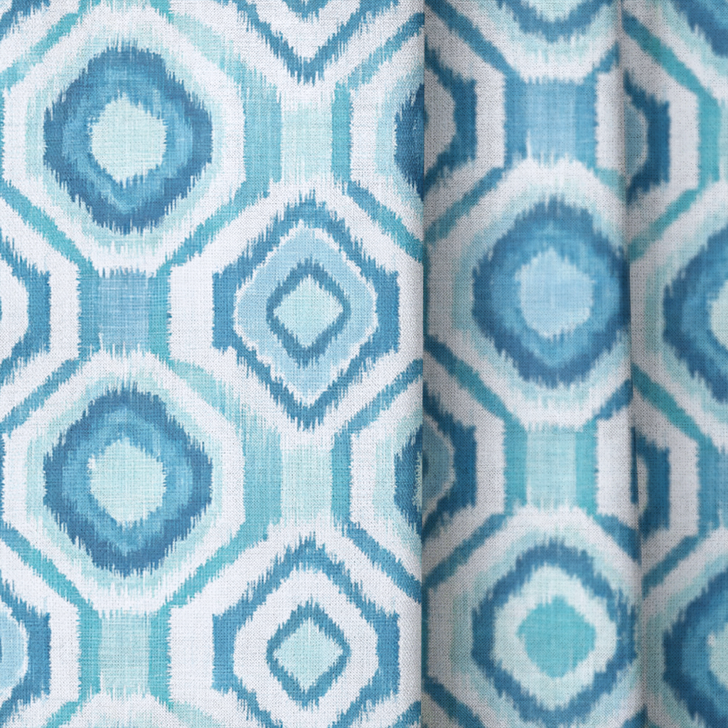 Aqua - Curtain Panel