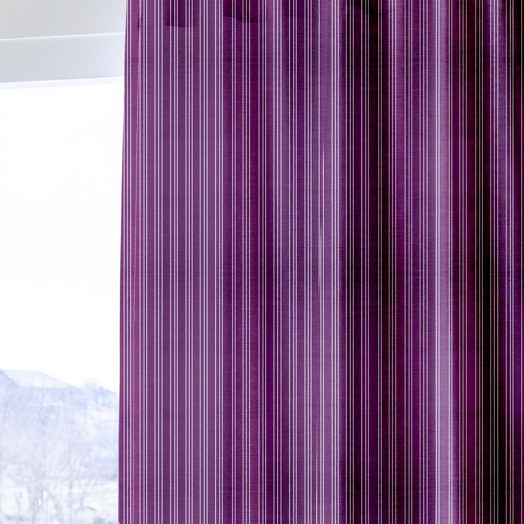 Aubergine - Curtain Panel
