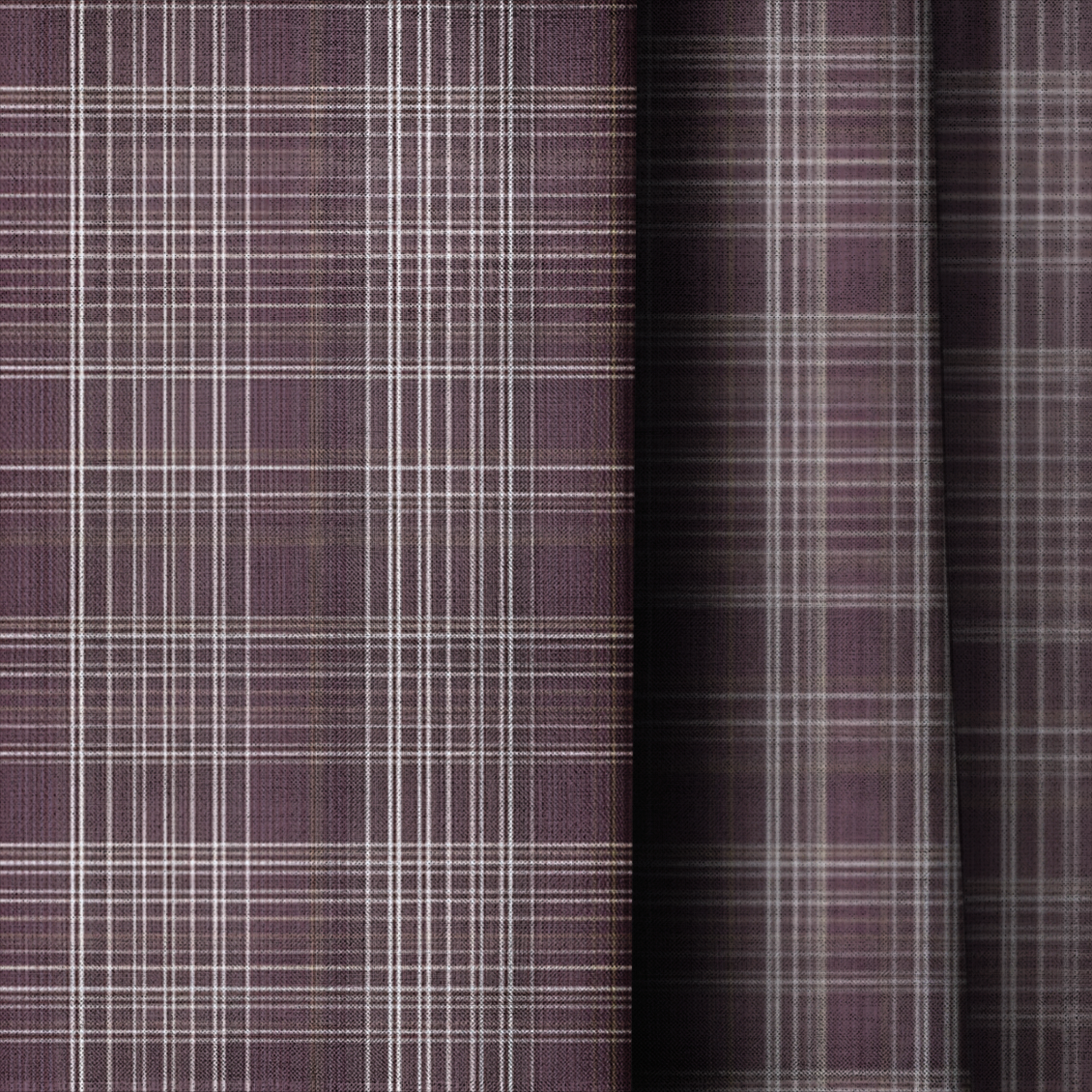 Ember Plaid - Curtain Panel