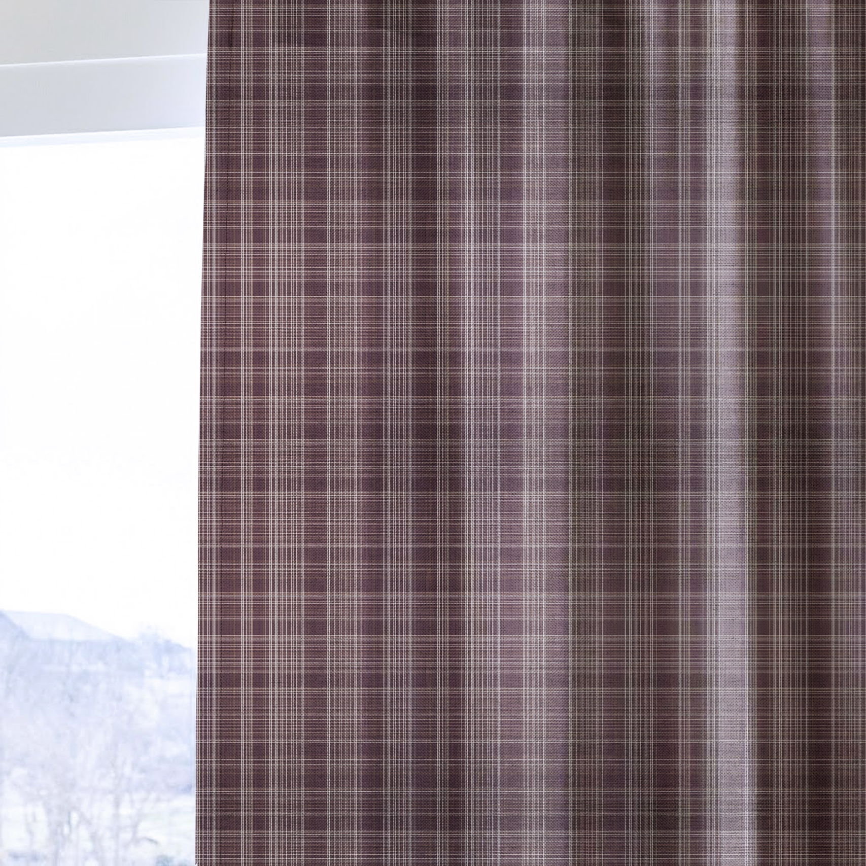 Ember Plaid - Curtain Panel