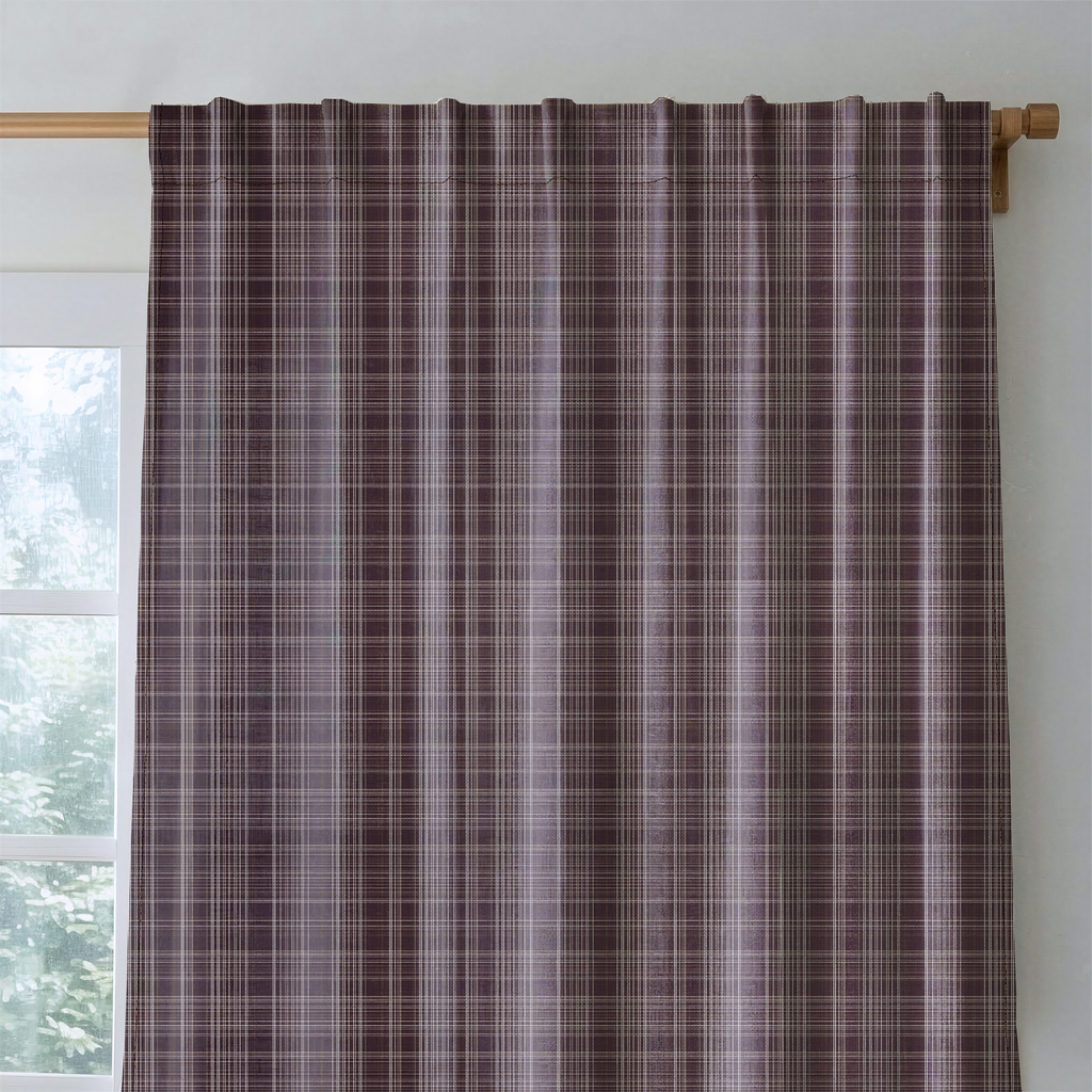 Ember Plaid - Curtain Panel