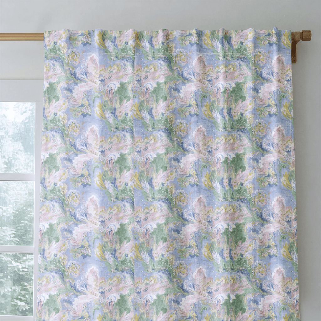 Abstract Aster - Curtain Panel - The Drapery