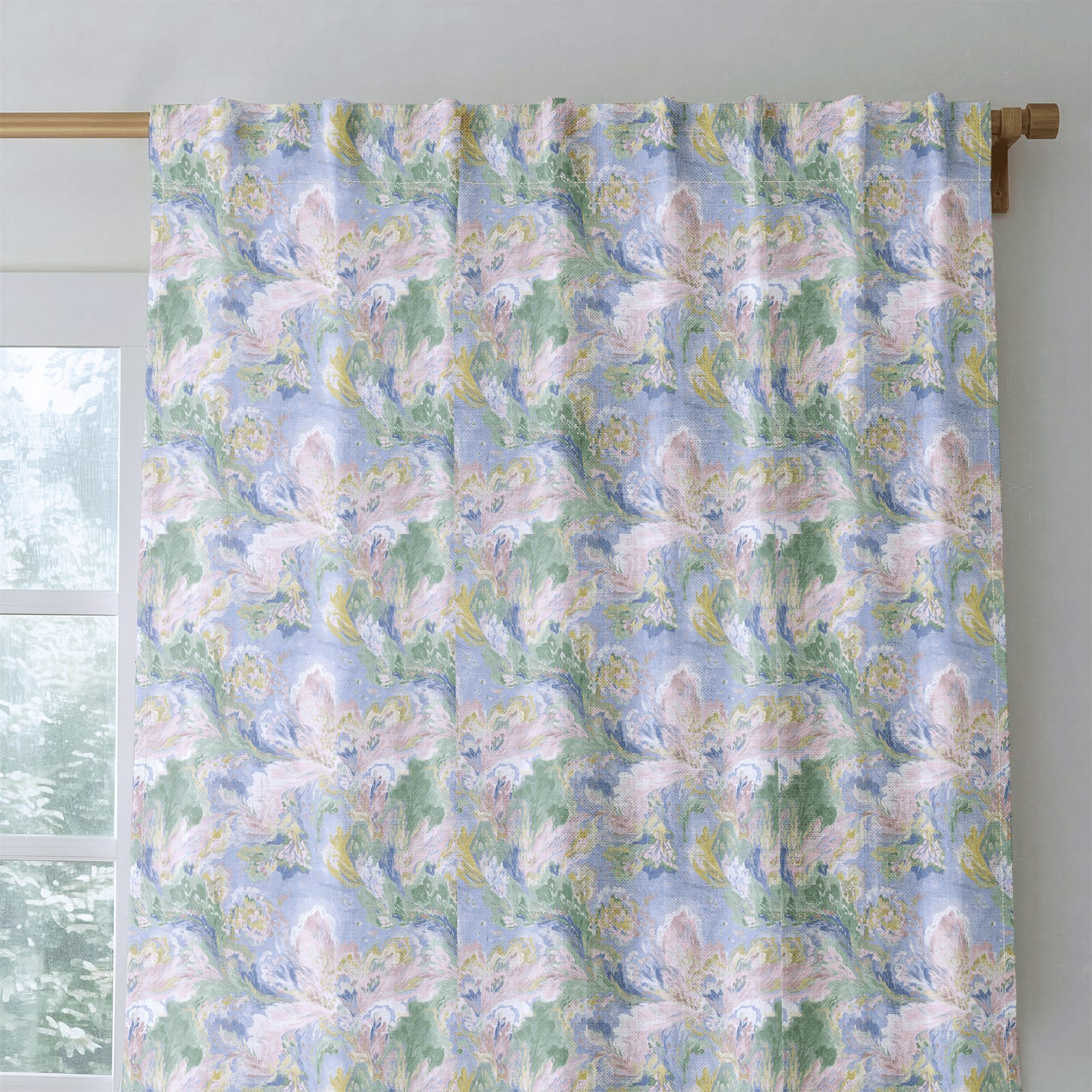 Abstract Aster - Curtain Panel - The Drapery