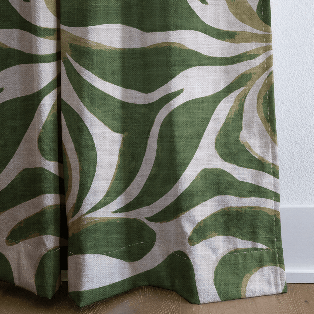 Abstract Flora - Curtain Panel - The Drapery