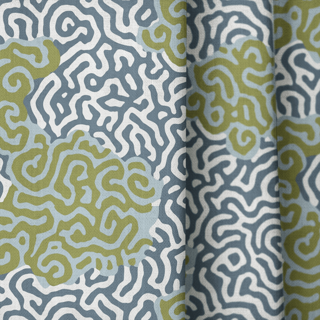 Abstract Margo - Curtain Panel - The Drapery