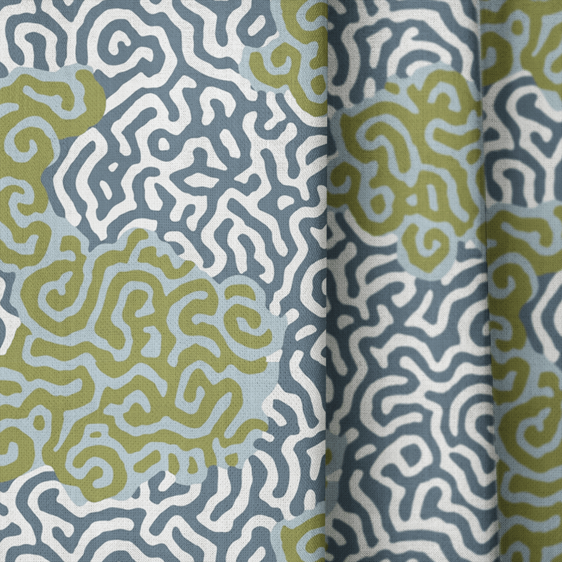 Abstract Margo - Curtain Panel - The Drapery