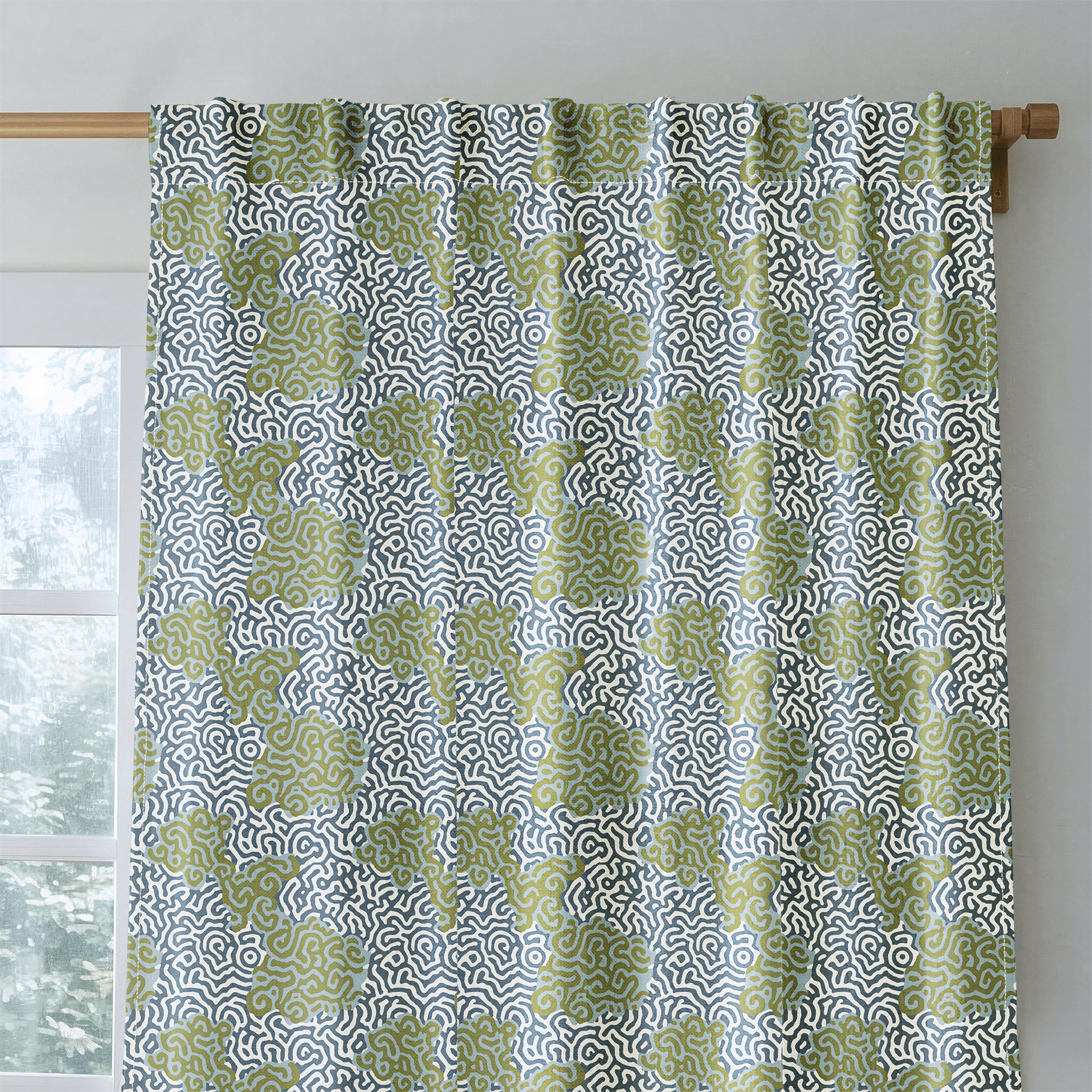 Abstract Margo - Curtain Panel - The Drapery