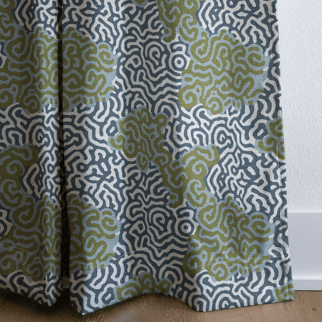 Abstract Margo - Curtain Panel - The Drapery