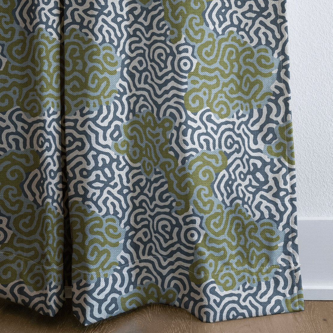 Abstract Margo - Curtain Panel - The Drapery