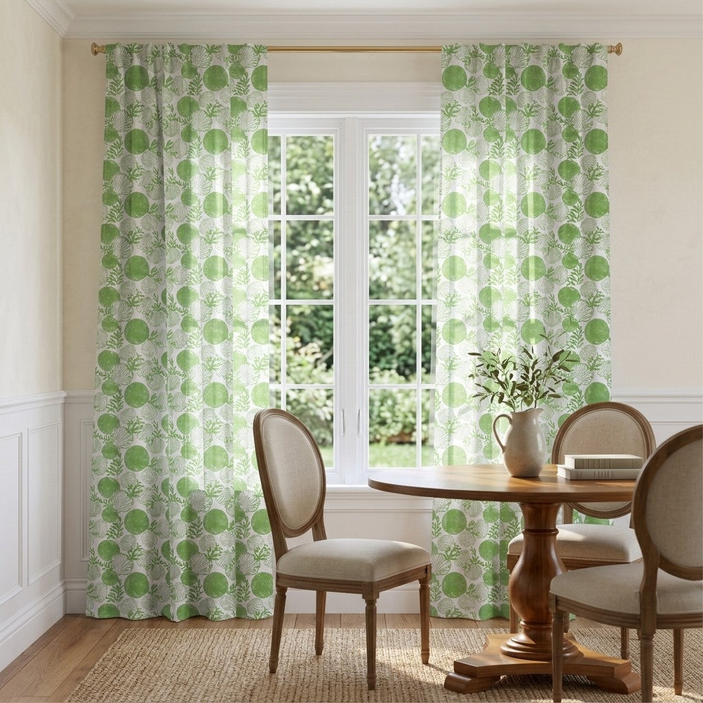 Coastal Shell - Curtain Panel - Breakfast Nook