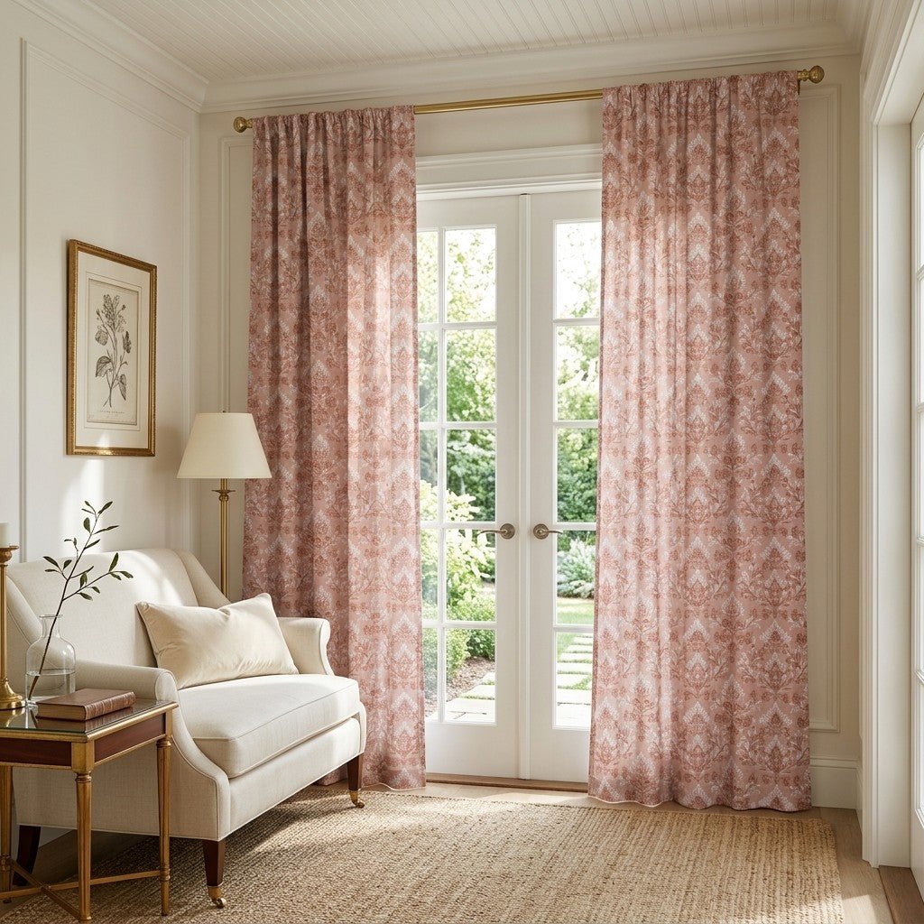 Adira Damask - Curtain Panel - The Drapery