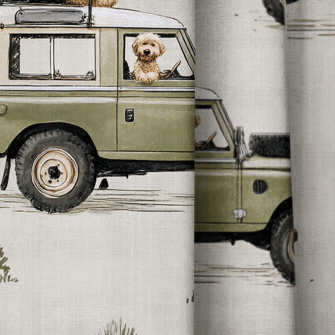 Adventure Wagon - Curtain Panel - The Drapery