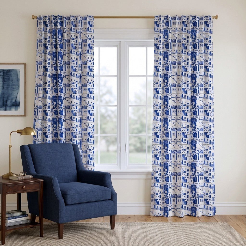 Aegean Isle - Curtain Panel - The Drapery