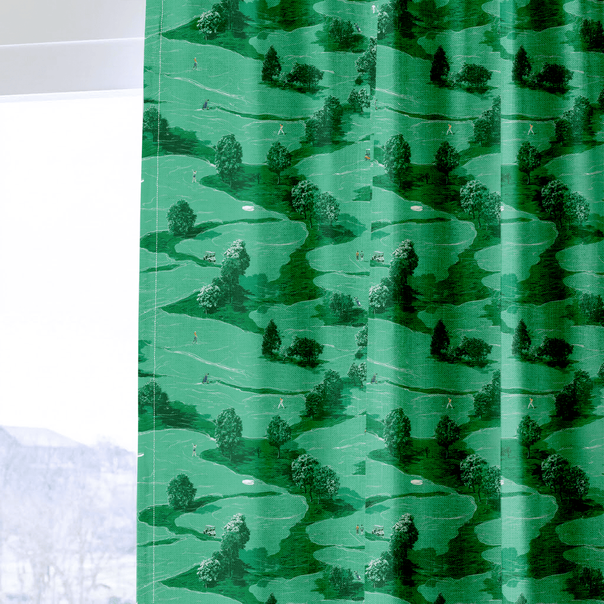 Afternoon Tee Time - Curtain Panel - The Drapery