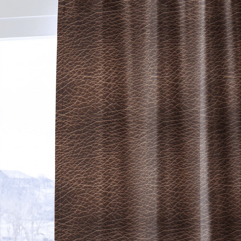 Aged Saddle - Curtain Panel - The Drapery