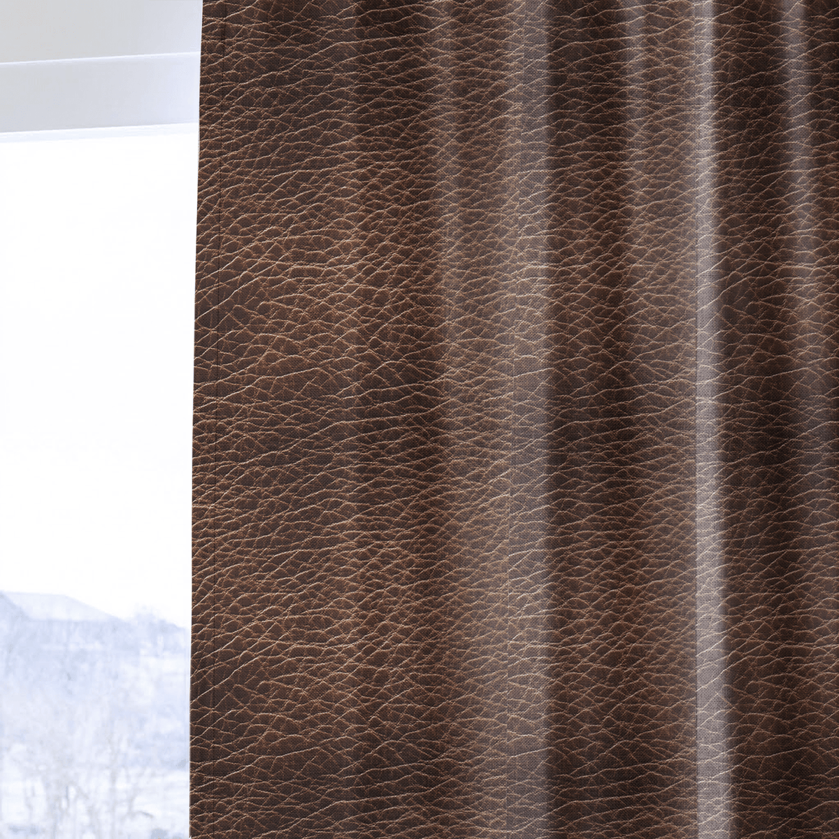 Aged Saddle - Curtain Panel - The Drapery